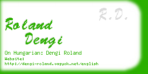 roland dengi business card